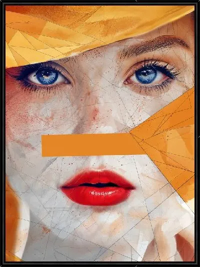 Картина Лицо девушки с веснушками