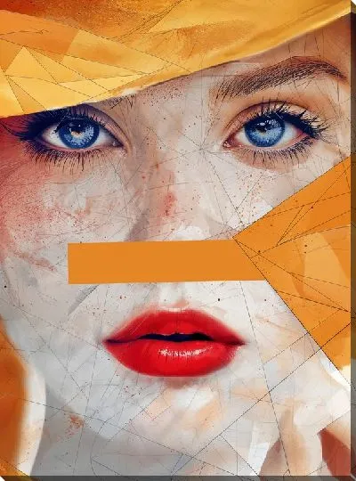 Картина маслом Лицо девушки с веснушками