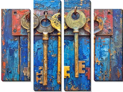 Модульная картина Набор ключей