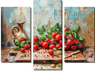 Томаты на разделочной доске