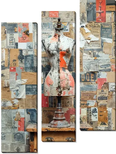 Модульная картина Манекен в мастерской