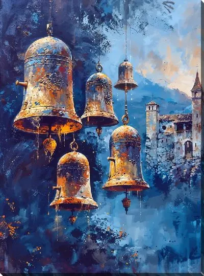 Картина маслом Колокола №5