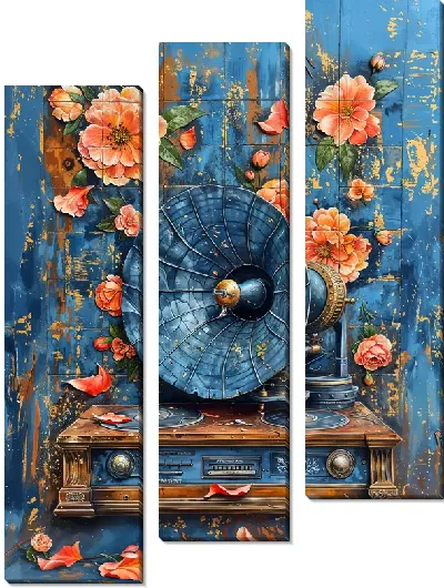 Модульная картина Винтажный граммофон