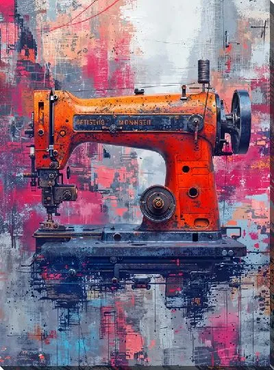 Постер Арт машинка для шиться