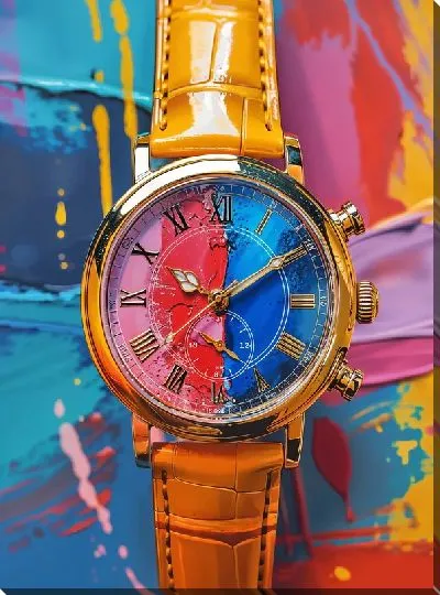 Картина маслом Наручные часы в стиле арт