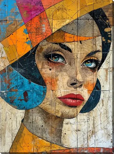 Картина маслом Дама моды