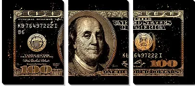 Модульная картина Голдс доллар