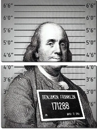 Модульная картина Бенджамин Франклин