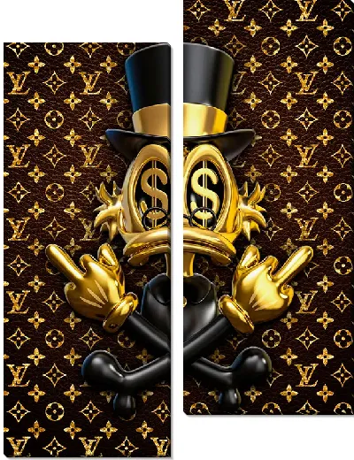 Модульная картина Золотой Скрудж Макдак