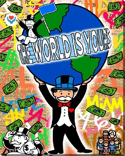 Картина маслом Монополия и доллары