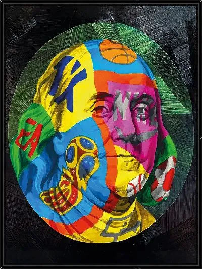 Картина Бенджамин Франклин в стиле арт