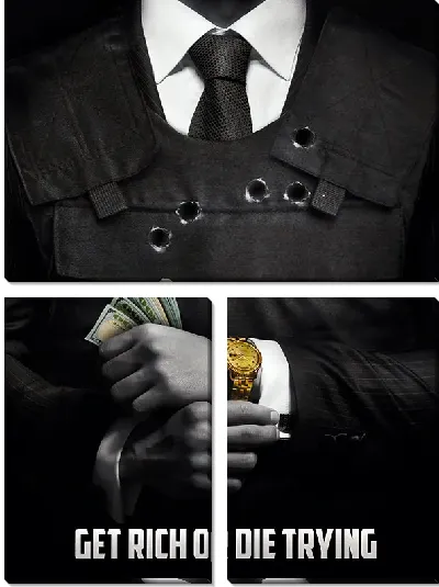 Модульная картина Get Rich