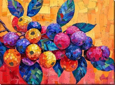 Ягоды в стиле арт №4