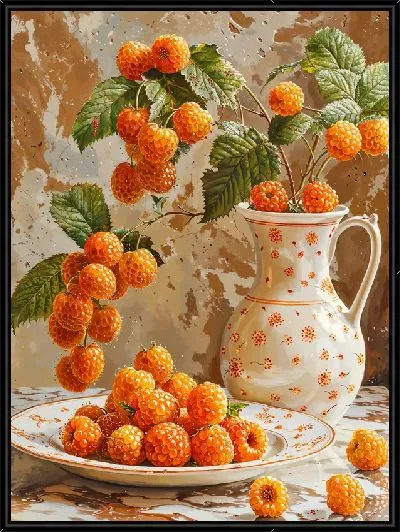 Картина Желтая малина