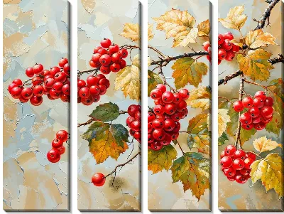 Модульная картина Красная смородина