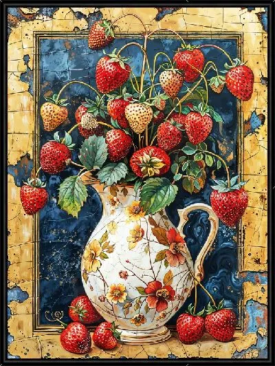 Картина Клубника в кувшине
