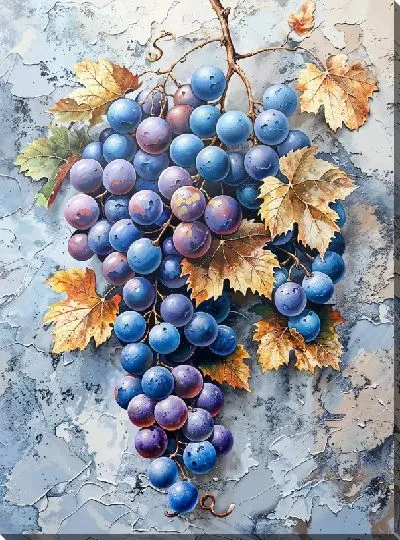 Картина маслом Виноград Изабелла