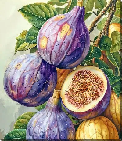 Картина маслом Инжир спелый