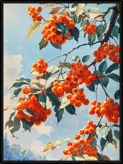 Картина Ветки рябины