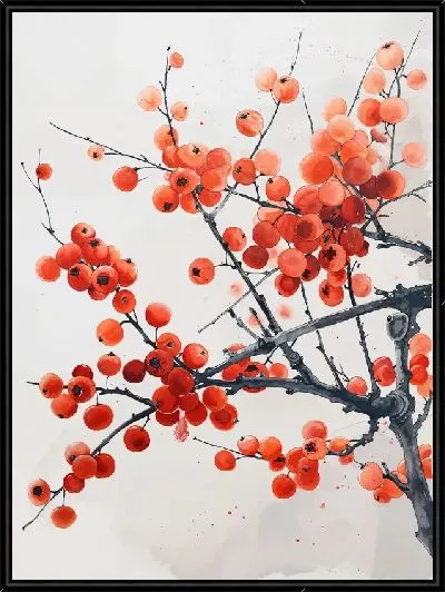 Картина Ветка рябины