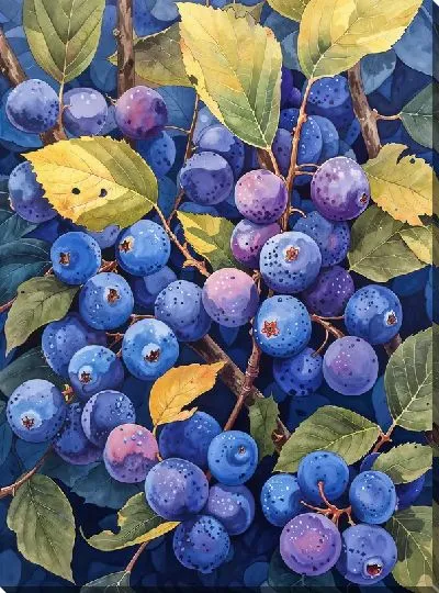 Постер Черника в лучах солнца