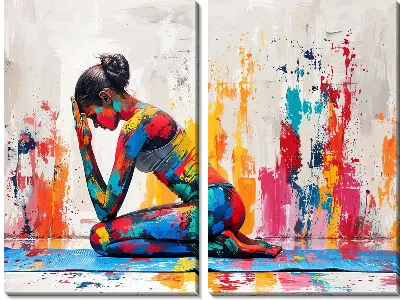 Модульная картина Йога №2