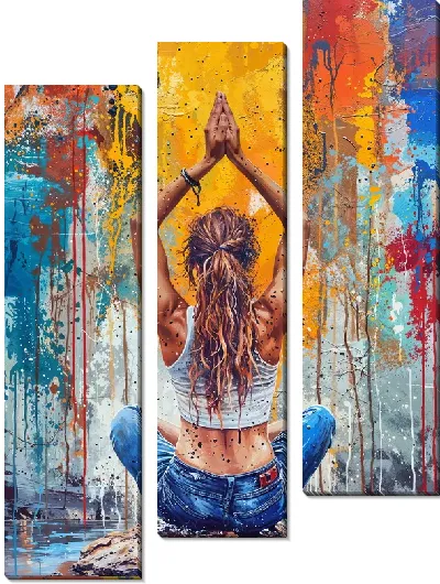 Модульная картина Йога №5