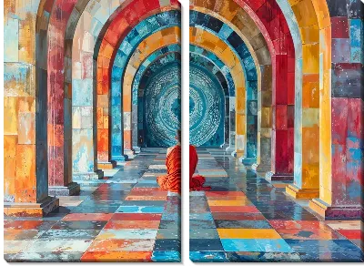 Модульная картина Йога №6