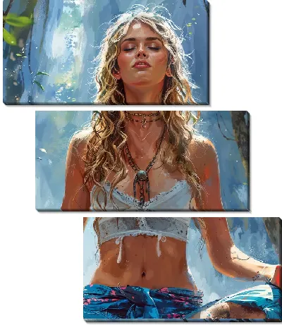 Модульная картина Йога №7