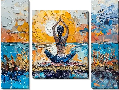 Модульная картина Йога №9