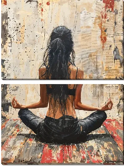 Модульная картина Йога №12