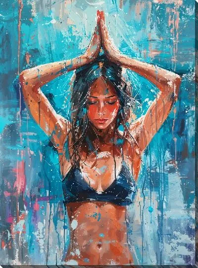 Картина маслом Йога №13