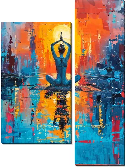 Модульная картина Йога №14