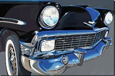 Картина маслом Бампер ретро автомобиля
