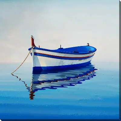 Картина маслом Морская лодка