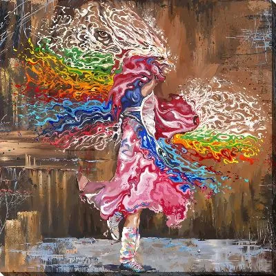 Картина маслом Танец сумбура