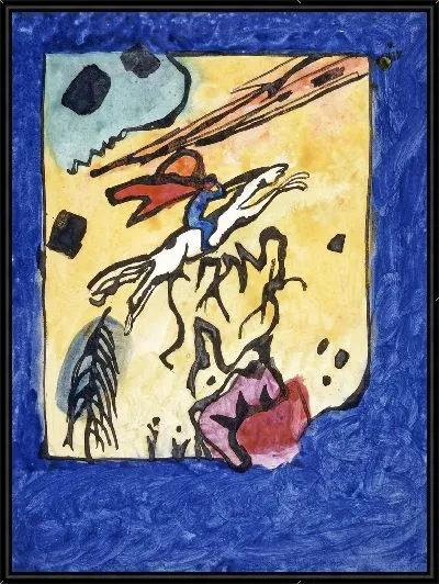 Картина Этюд для обложки альманаха Der Blaue Reiter