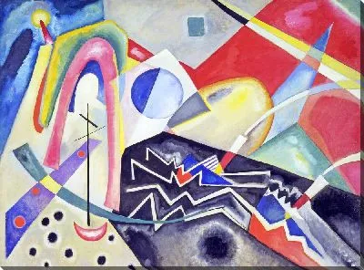 Картина Белые зигзаги