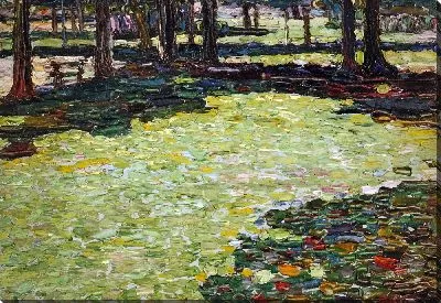 Картина Парк фон Сен-Клу, Вальдлихтунг, поляна