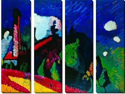 Картина Мурнау, Пейзаж с башней