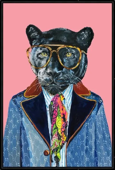 Картина Пантера в леопардовых очках