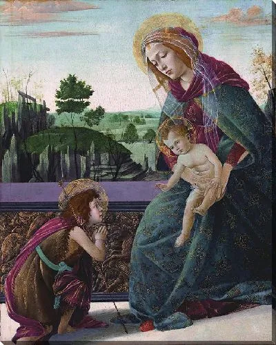 Картина Мадонна с Младенцем и юным Иоанном Крестителем