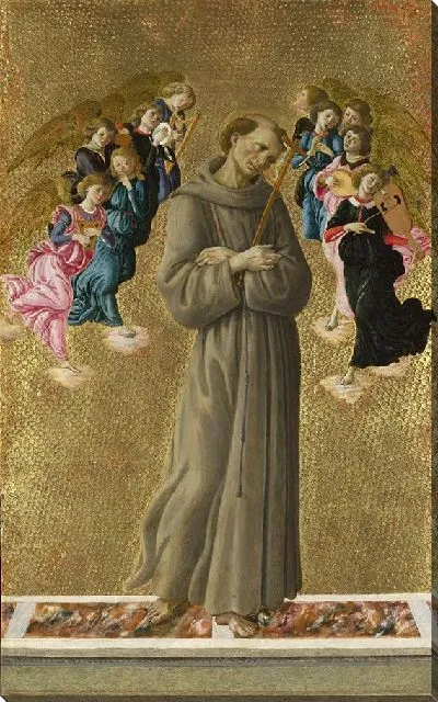 Картина Святой Франциск Ассизский с ангелами