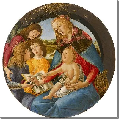 Картина Мадонна Магнификата (на белом фоне)