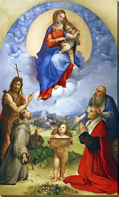 Картина Мадонна из Фолиньо