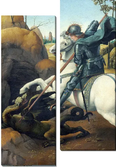 Картина Фрагмент Святой Георгий и Дракон