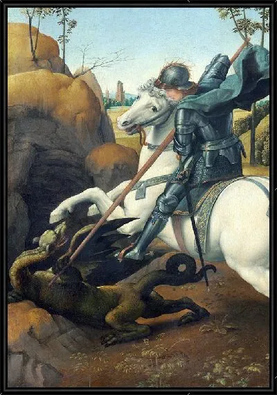 Картина Фрагмент Святой Георгий и Дракон