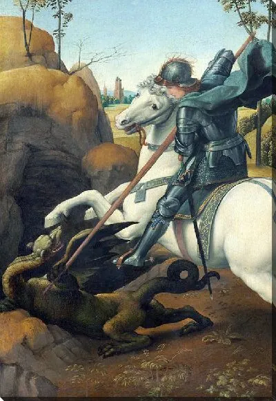 Картина Фрагмент Святой Георгий и Дракон