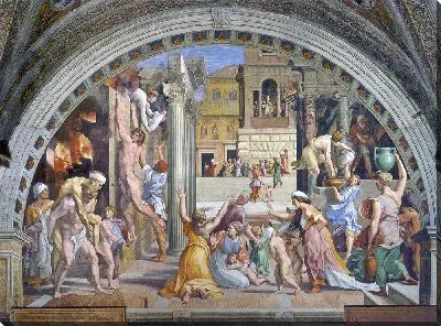 Картина Марка в Борджио, 1514 год, роспись мастерской по рисунку Рафаэля, южная стена