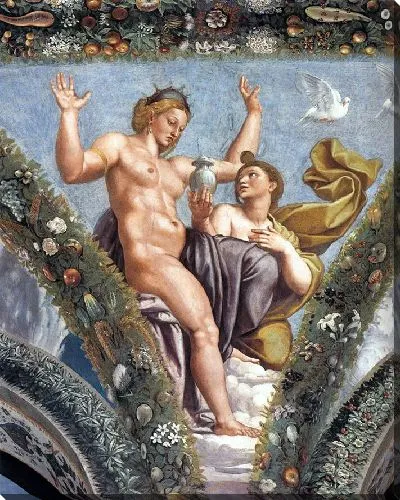 Картина Психея дарит Венере сосуд